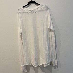 We The Free White Long Sleeve T-shirt Dress